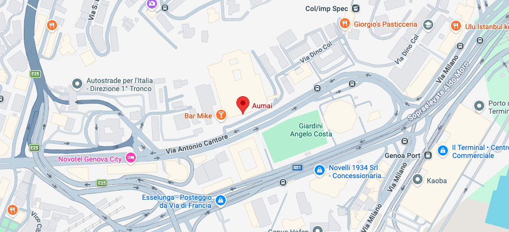 Posizione del negozio Aumai a Genova su Google Maps